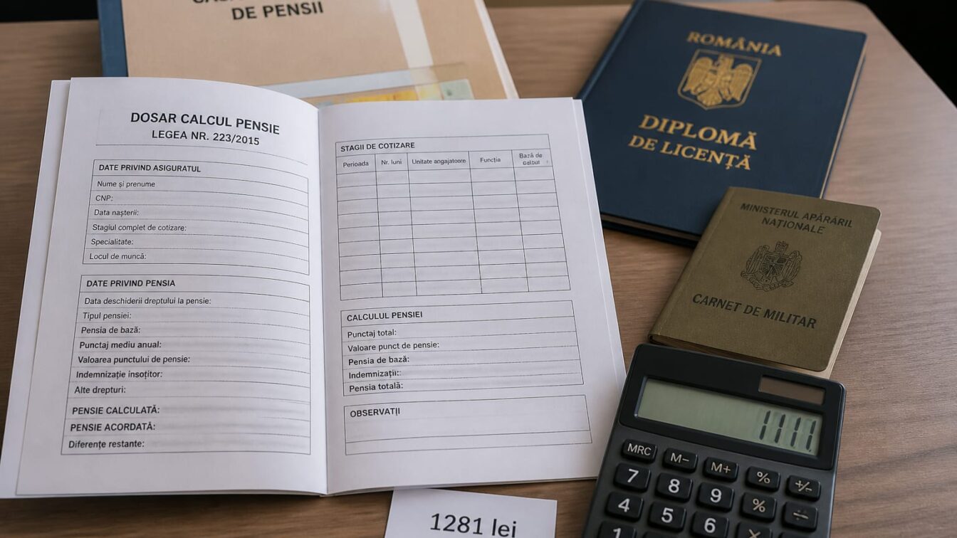 Stagiul pentru pensie include și facultatea, și armata. Pentru unele dosare, diferența se vede direct în vechimea recunoscută