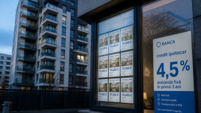 Bucureștiul urcă pe locul 5 în Europa la credite pentru locuințe. Salariul necesar pentru un apartament scade spre 7.200 lei