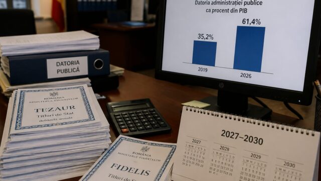 84 de miliarde de euro are de refinanțat România între 2027 și 2030, după ce datoria publică a urcat la 61,4% din PIB