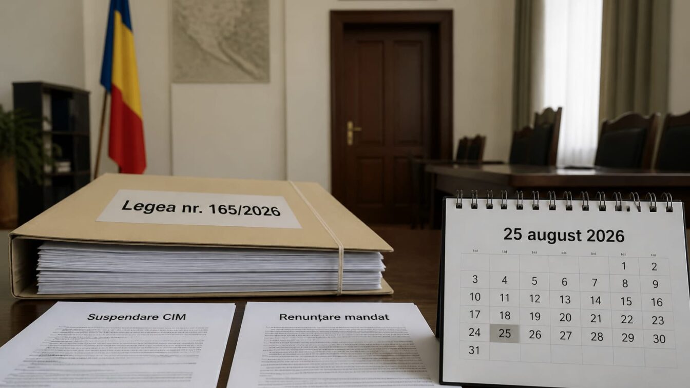Până la 25 august 2026, mii de consilieri locali și județeni angajați la stat trebuie să aleagă între mandat și job