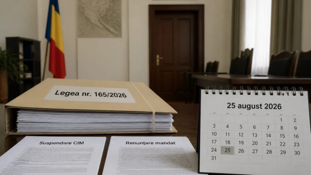 Până la 25 august 2026, mii de consilieri locali și județeni angajați la stat trebuie să aleagă între mandat și job