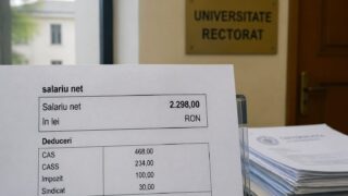 Personalul universitar pierde până la 500 de lei net din salariu