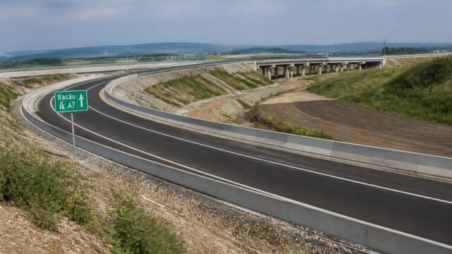 UMB asfaltează nodul Bacău Sud și termină viaductul de la Cleja. Cum se apropie deschiderea circulației pe 31 august