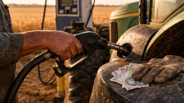 Diferența se vede în numerar, nu doar în taxe, la motorina agricolă cumpărată în România în 2026