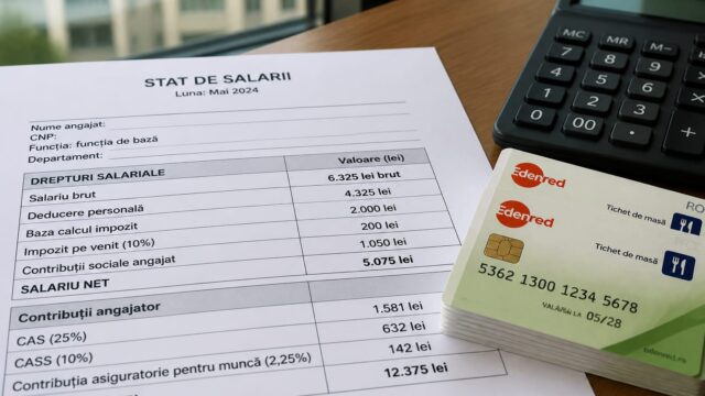 Salariații cu venituri sub 6.325 lei brut pot reduce legal impozitul