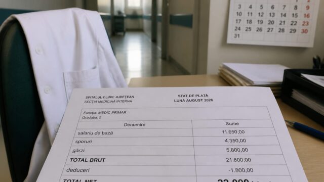 Medicii primari pot încasa până la 22.000 lei net lunar