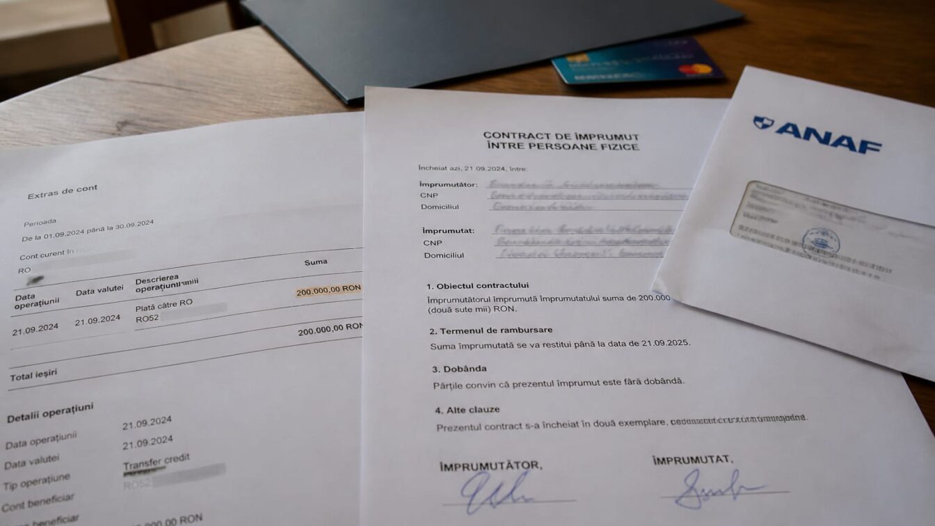 ANAF poate impozita cu 70% transferurile între rude fără documente. Ce trebuie dovedit pentru ca un împrumut să nu devină venit