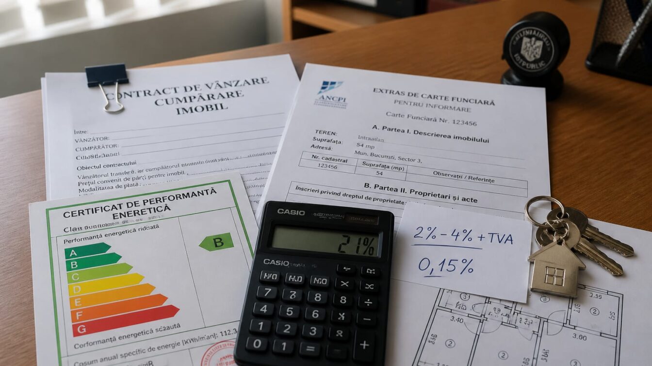 Comisioanele imobiliare ajung la 4% plus TVA de 21%. Ce costuri trebuie plătite și când