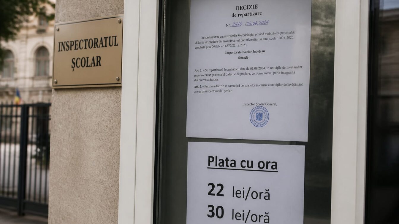 Profesorii plătiți cu ora intră în noul an școlar cu 22-30 de lei brut pe oră. Când se emit deciziile de repartizare