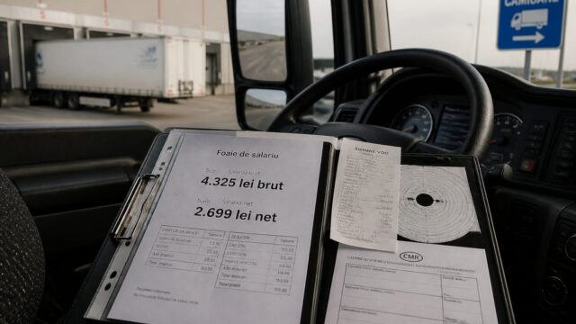 Șoferii de TIR pot ajunge la 3.200 EUR net în septembrie 2026. Cât rămâne salariu și unde apare riscul fiscal