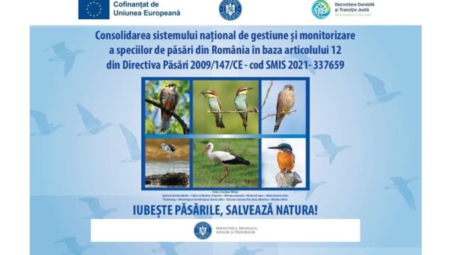 Conferința de lansare a proiectului „Consolidarea sistemului național de gestiune și monitorizare a speciilor de păsări din România în baza articolului 12 din Directiva Păsări 2009/147/CE”, cod SMIS 337659