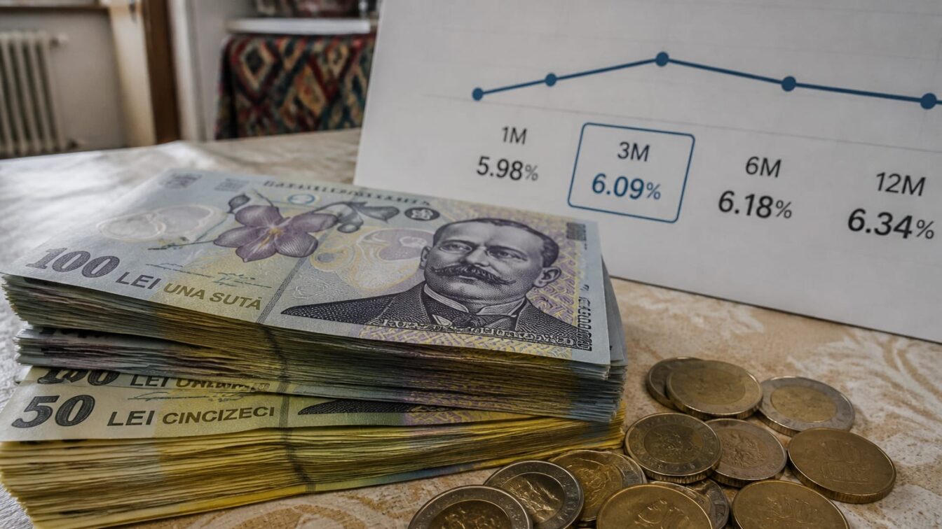 Ce înseamnă ROBOR pentru ratele creditelor. Indicele la 3 luni este de 6,09% la 26 octombrie 2026