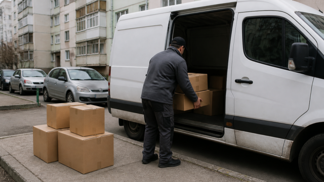 Un curier ia în medie 4.000 de lei în mână pe lună, iar ofertele din octombrie urcă până la 5.500 de lei